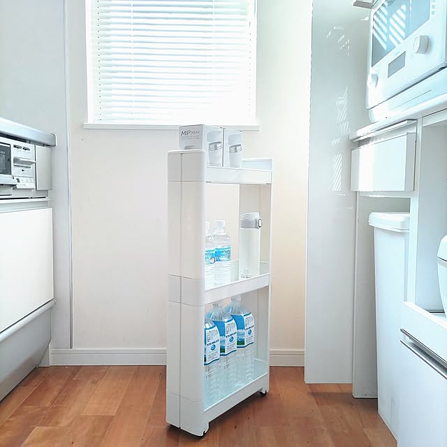 Kitchen,KEYUCA,3COINS,カップボード,隙間収納,掛ける収納,セミオーダー,コマンドフック,いつもいいねやコメありがとうございます♡,スリムワゴン,見てくださる皆様に感謝♡ Haの部屋