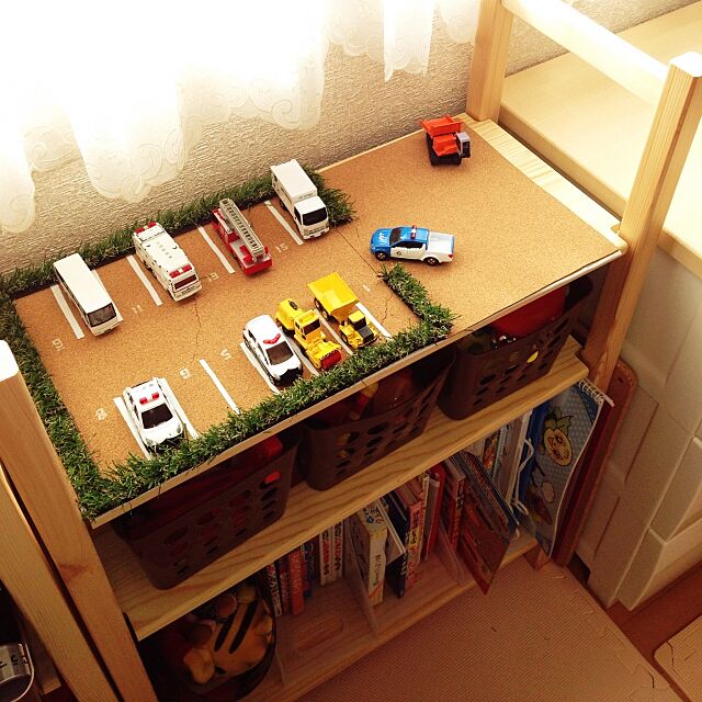 My Shelf,トミカ収納,トミカ,おもちゃ棚,こどもと暮らすインテリア,無印良品,セリア,ハンドメイド Tori-chanの部屋
