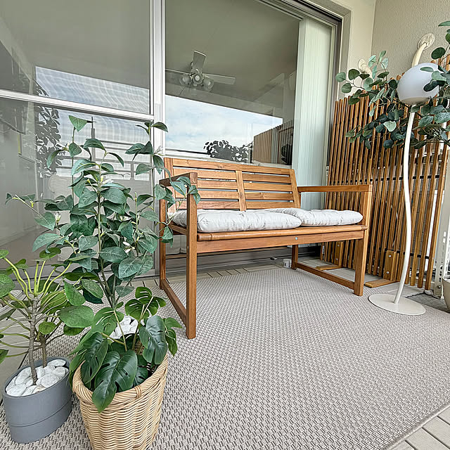 Overview,モールム　IKEA,モールム,IKEA購入品,ベランダインテリア,バルコニーチェア,バルコニーDIY,バルコニーからの景色,バルコニータイル,バルコニーガーデン,バルコニー,ベランダDIY,ベランダ,ベランダガーデン,エアコン目隠し,プライベートスクリーン,IKEAネッマロー,ネッマロー,フェイカIKEA,フェイカ,SOLVINDEN ソルヴィンデン,SOLVINDEN LED太陽電池式照明,SOLVINDEN,IKEAの照明,IKEAフェイクグリーン,IKEA 雑貨,IKEA ktumi_roomの部屋