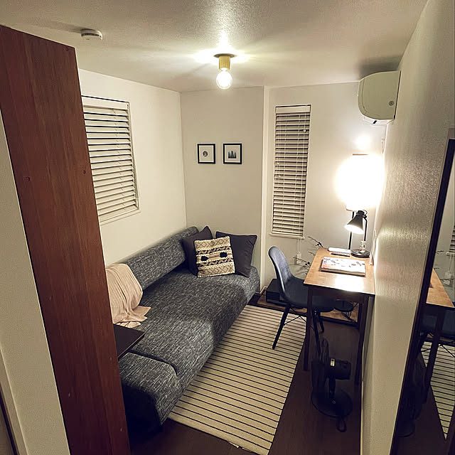 ソファベッド,趣味部屋,ギターのある部屋,狭小3階建,建売狭小,建売をオシャレにしたい,無印良品,壁に付けられる家具,IKEA,Overview springforestfilmの部屋