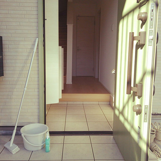 Entrance,無印良品,デッキブラシ,ウタマロ,大掃除,バケツ,玄関掃除 hikarinの部屋