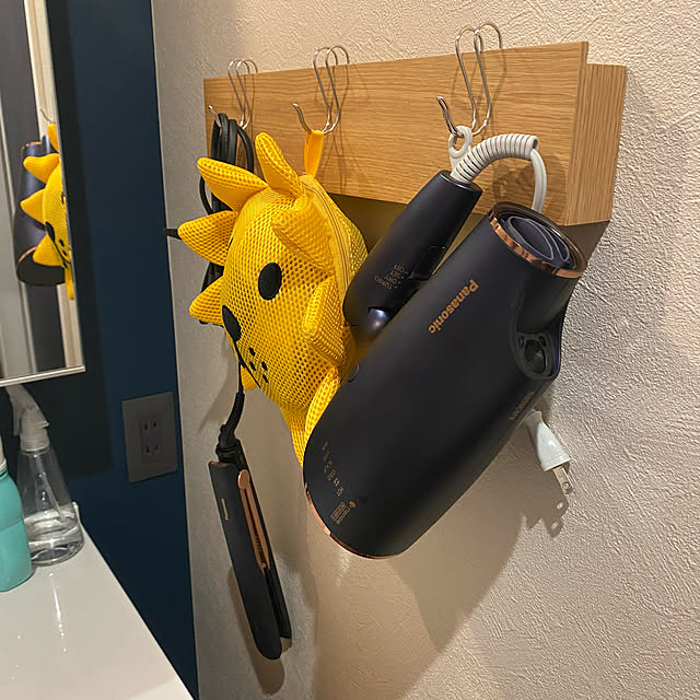 フック収納,ナノイー,Panasonic ヘアアイロン,panasonic ドライヤー,Panasonic,無印良品のある暮らし,無印良品 壁に付けられる家具,無印良品 収納,無印良品,長押,シーラインフロートタイプ,Panasonic シーライン,北欧インテリア,ヴィンテージ,おうちづくり,おうち作り,おうち時間,Bathroom yuuyuの部屋