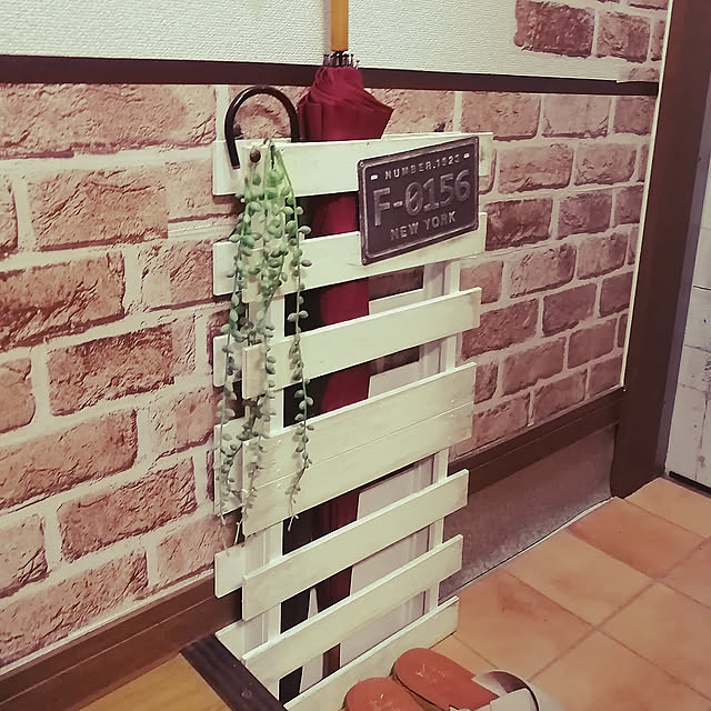 Entrance,傘の置き場所,傘立てDIY,2020.6 teruminの部屋