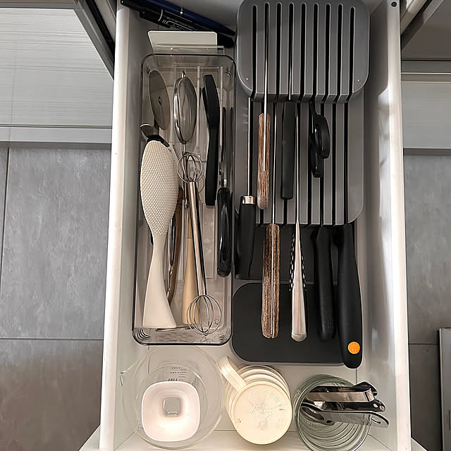 Kitchen,キャンドゥ,セリア,IKEA,引き出し,収納,キッチンツール,ナイフ,包丁収納,キッチンツール収納,買ってよかったもの mako2yaの部屋