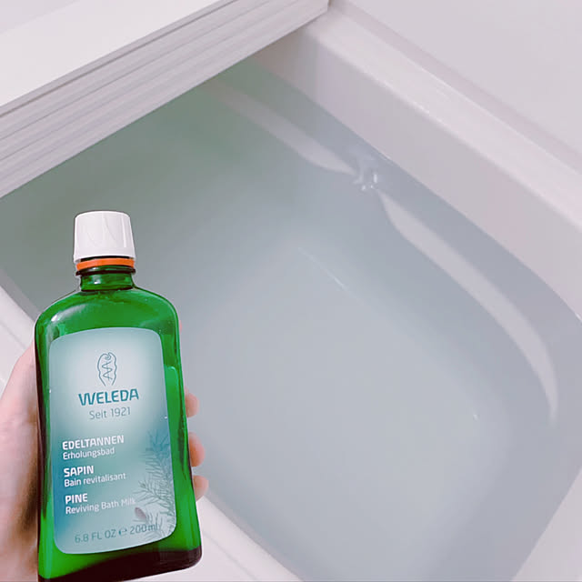 オーガニック,バスルーム,入浴剤,ヴェレダ♡,お風呂,バスタイム,シュタイナー,WELEDA,バスミルク,自分ケア,2人暮らし,賃貸,2LDK,大東建託,Bathroom reichelの部屋