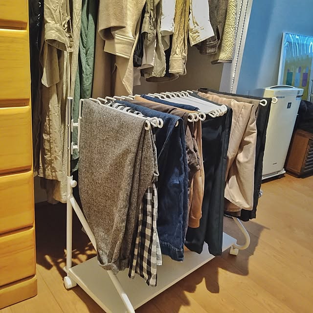 Bedroom,ネット通販,山善,スラックスハンガー,ウォークインクローゼット,ボトムス収納 yukoの部屋