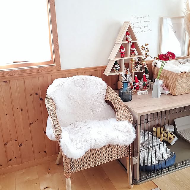 家具,ナチュラルインテリア,見てくれてありがとうございます♡,いつもありがとうございます( ꈍᴗꈍ),ラタンチェア,IKEA,イベント参加,フェイクファー,コメントスルーして下さい*˙︶˙*)ﾉ