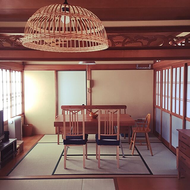 Lounge,IKEA,ニトリ,照明,和室,障子,畳,古い家,アクタス Natsumiの部屋