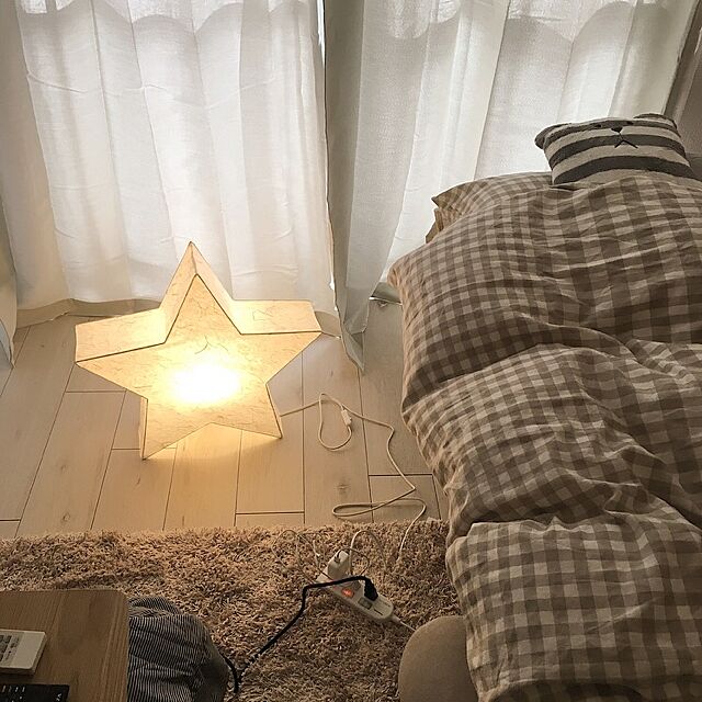 Bedroom,無印良品,ナチュラル,一人暮らし,北欧,照明,IKEA naatyanの部屋