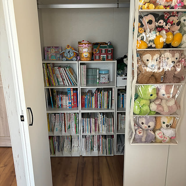 Overview,本棚,IKEA,子供部屋,おもちゃ収納,カリフォルニアスタイル,マリンテイスト,サーファーズハウス,カラーボックス,ニトリ Sakuの部屋