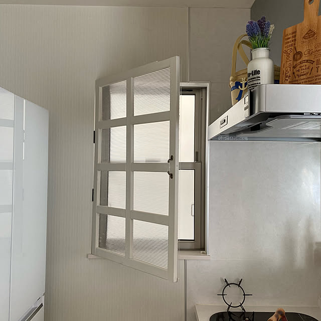 DIY,とってはセリア,内窓DIY,中空ポリカ,ポリカーボネートの窓,Kitchen,内窓 miyumiyuの部屋