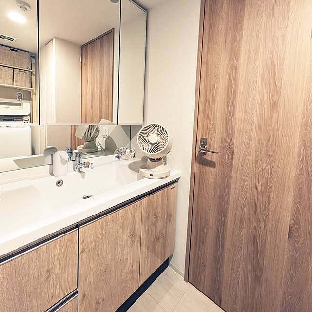 Bathroom,サーキュレーター,換気,ホームコーディ,ホームコーディのある暮らし,イオン ホームコーディ,夏の暮らし準備2024 harikoの部屋