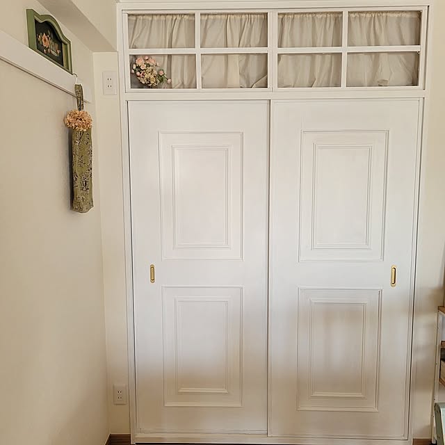 My Shelf,DIY,ペイント,趣味,シャビーシック,ホワイトインテリア,襖リメイク,襖DIY,記録用pic,見ていただいてありがとうございます♡,フレンチカントリー ruby0707の部屋