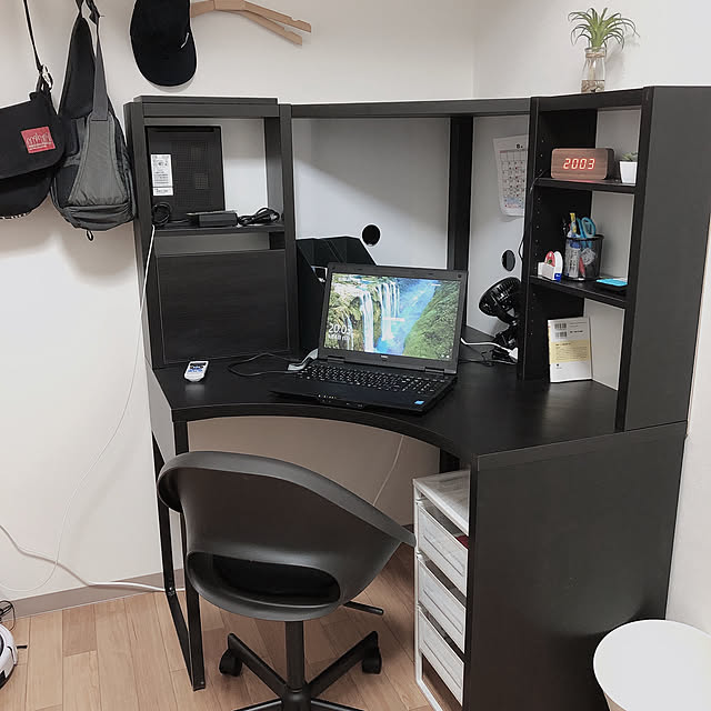 IKEA,一人暮らし,フェイクグリーン,My Desk fuganikoの部屋