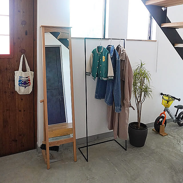 土間玄関,全身鏡,unico,ミラー,買ってよかったもの,注文住宅,Entrance sugar111の部屋