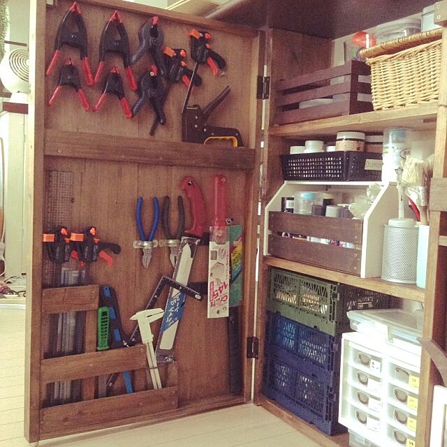 My Shelf,工具収納,収納棚,DIY,端材,資材,工具棚 KORUN_designの部屋