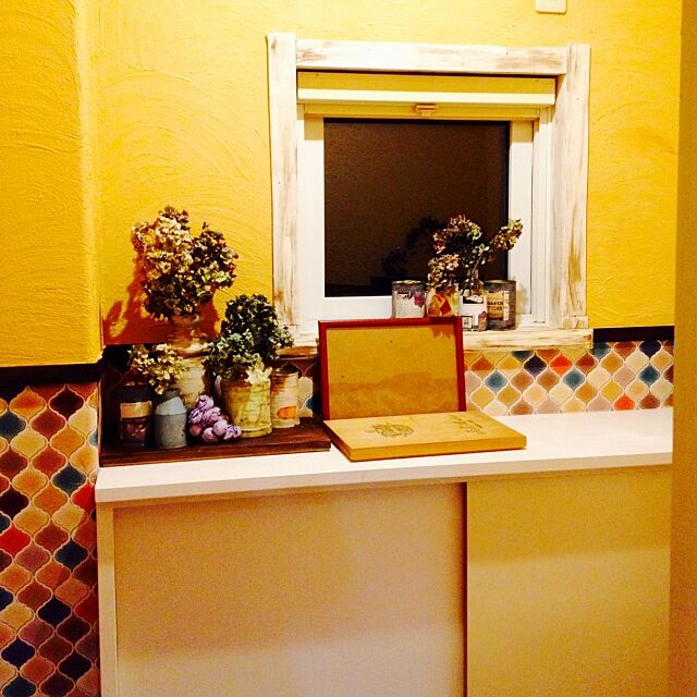 Bathroom,塗り壁DIY,DIY,リフォーム,稚内珪藻土,窓 soramamaの部屋