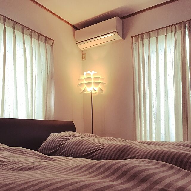 Bedroom,無印良品,間接照明,北欧好き,暮らし,ナチュラル kko1208の部屋