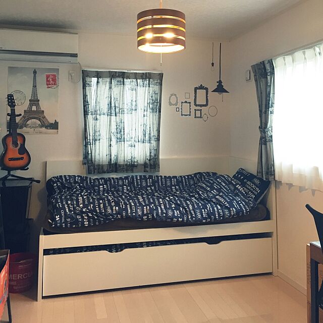 Bedroom,しまむら,建売,子供部屋,子供部屋男の子,IKEA,２段ベッド yukariの部屋