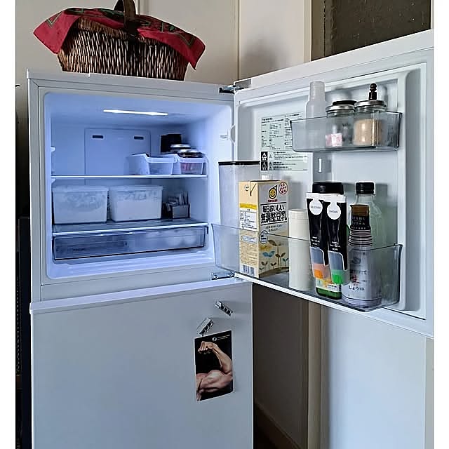 Kitchen,夏家電,団地インテリア,シンプルな暮らし,台所,冷蔵庫 waniwaniの部屋