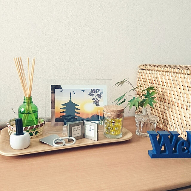 My Shelf,ナチュラルインテリア,無印良品,ダイソー,100均,セリア,秋仕様,ラタンバスケット yukoの部屋
