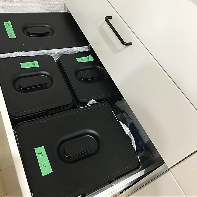 Kitchen,ゴミ分別,METOD,IKEA,食器棚,キッチン棚 39mehrの部屋