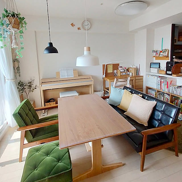 Lounge,リビングテーブル,カリモク60,無印良品,IKEA,グリーンのある暮らし,フェイクグリーンのある暮らし,モケットグリーン sakiの部屋