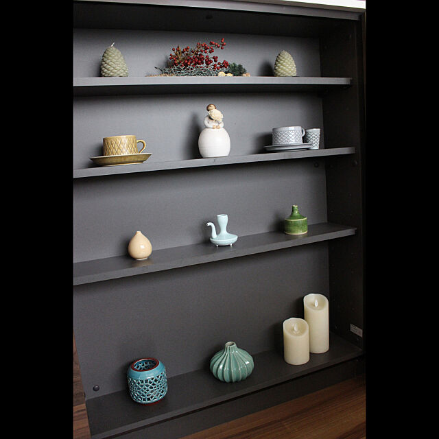 My Shelf,北欧インテリア,波佐見焼,瀬戸焼,クイストゴー,ルミナラキャンドル「,キャンドル,IKEA hanaの部屋