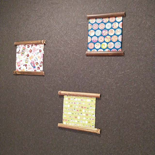 On Walls,seria,Daiso,サンゲツ壁紙,和柄が好き,和柄のはぎれ,6畳和室,飾り床,黒竹 daimanaの部屋