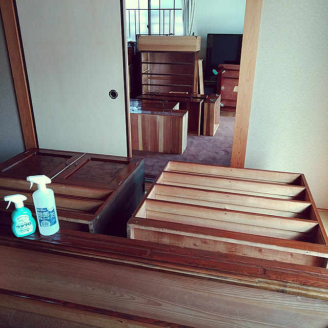 Lounge,ふるいものが好き,築31年の家,古道具,和箪笥 Doryの部屋