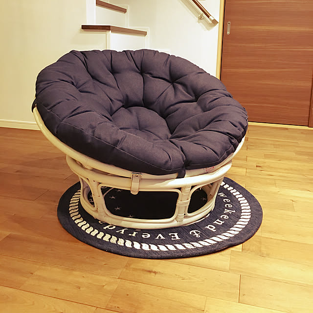 Lounge,パパサンチェア,リビング,いいねの押し逃げごめんなさい,いいね&フォローありがとうございます☆,無垢の床,ニトリ,クルミ材 sayakaの部屋