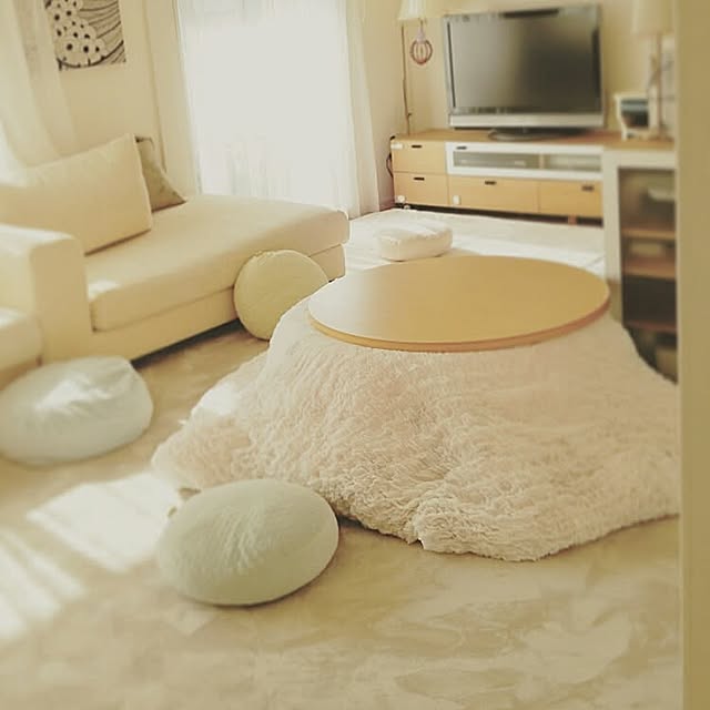 Lounge,こたつ,ロールカーテン,マンションインテリア,フロアランプ ayaの部屋