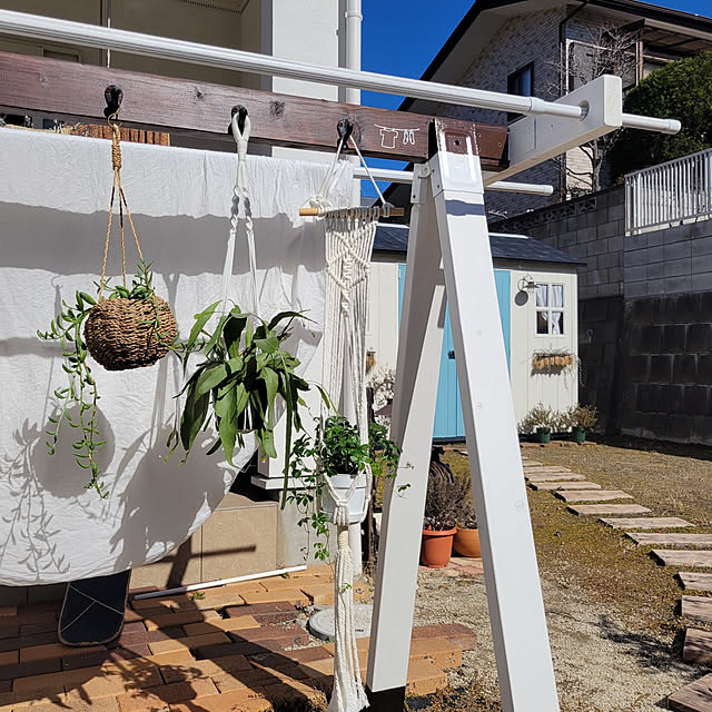 Entrance,DIY,物置,物置小屋,物干し台,物干し台 DIY,物干し竿,庭 mimicoの部屋