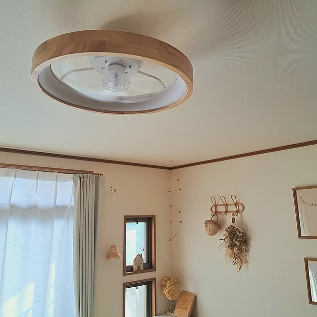 Lounge,扇風機・サーキュレーター,シーリングファン,ナチュラルインテリア miho-haluの部屋