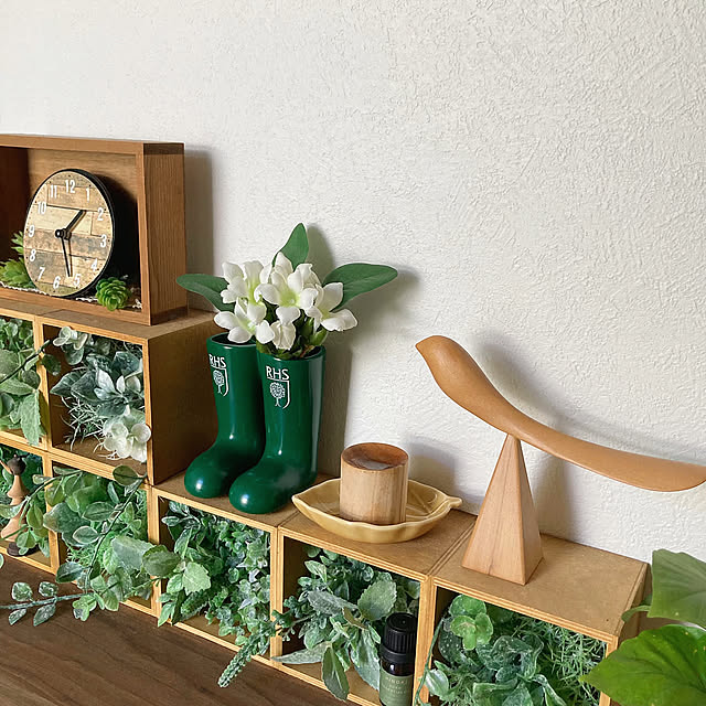 On Walls,くすのきアロマディッシュ,木製鳥のオブジェ,木製鳥の靴べら,オブジェ,玄関,昭和の家,築40年,観葉植物,ディスプレイ,ガラス雑貨,玄関ディスプレイ,鳥モチーフが好き mommyの部屋