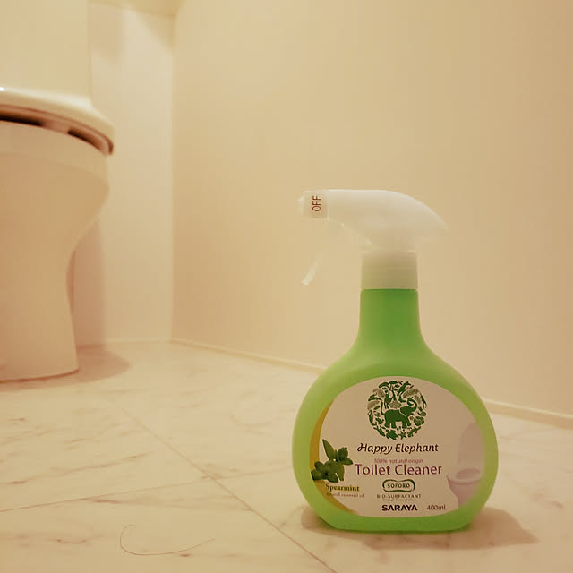Bathroom,洗剤,新生活,丁寧な暮らし,サラヤ,ハッピーエレファント,トイレ掃除,モニター当選,モニターがんばります！,フォローすごく嬉しいです♡ sakuraの部屋