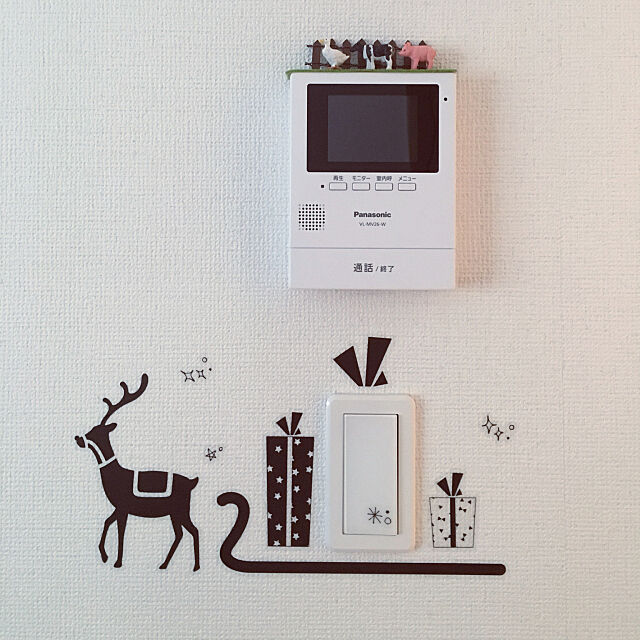 On Walls,スイッチ,クリスマス,セリア miiiizの部屋