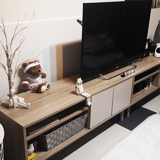 Lounge,RoomClipアンケート,一人暮らし,ニトリ,ダイソー,雑貨,テレビボード snow_whiteの部屋