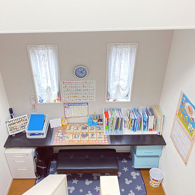 小学生男子,下の子のスタディスペース,スタディーコーナー,こどもと暮らす,My Desk uki-uki77の部屋