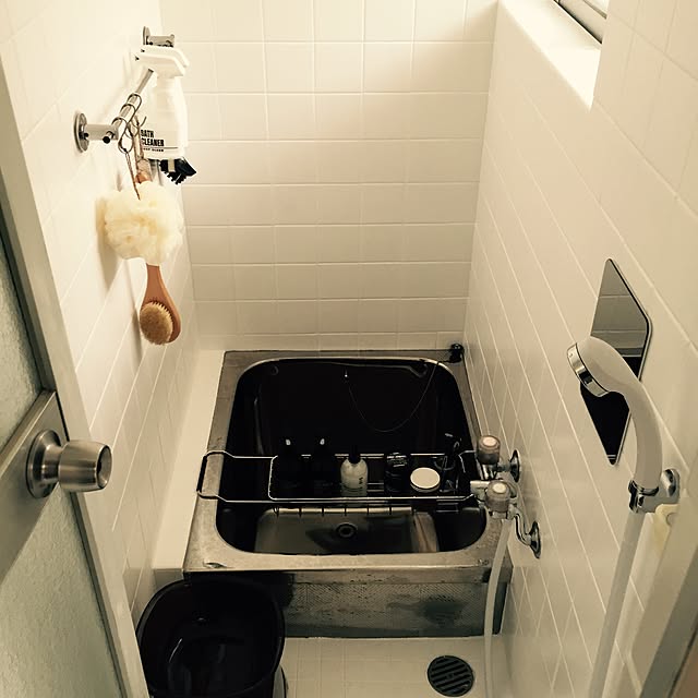 Bathroom,DIY,男前,シンプル,収納,お風呂 RIEの部屋