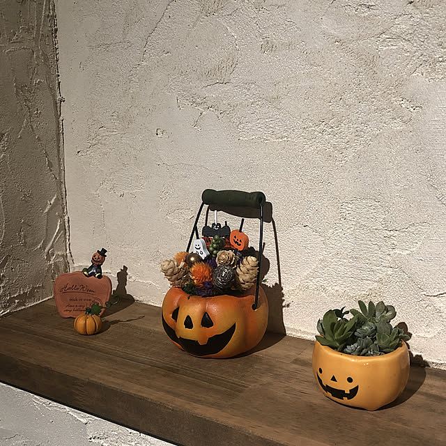 ハロウィン,100均,ハンドメイド,趣味,リノベーション,おうち時間,雑貨,植物のある暮らし,観葉植物,多肉植物,セリア,ドライフラワー,Kitchen fgtomatoes0560の部屋