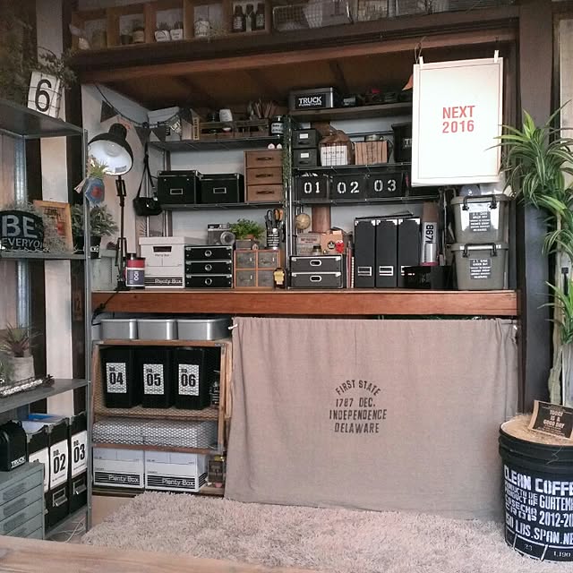 Overview,狭小住宅,押し入れ,りんご箱,IKEA,セリア,3coios,オープン収納,関西好きやねん会,フェイク仲間☆,しゃれとんしゃあ会,賃貸でも楽しく♪,NO GREEN NO LIFE -haruru-の部屋