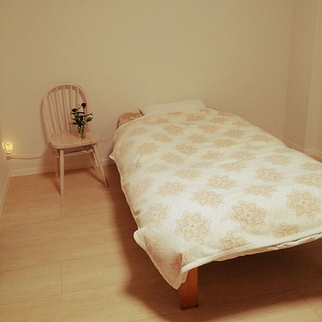 Bedroom,一人暮らし,無印良品,花 yu_gi_ohの部屋
