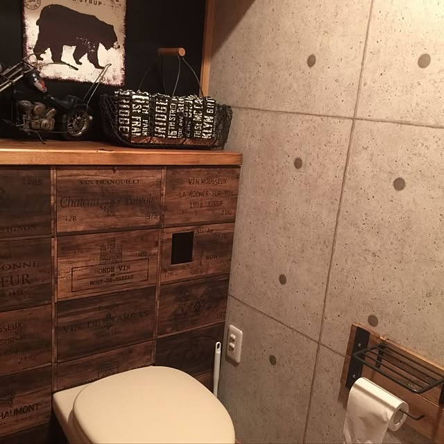 Bathroom,インダストリアル,原状回復DIY,カフェ風,団地DIY,タンクレス DIY,古材足場板,DIY jamm96の部屋