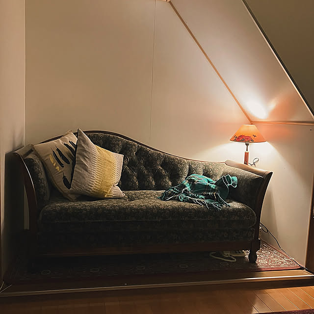 Lounge,押入れリフォーム,テーブルランプ,アンティークランプ,アンティーク,レトロ,カリモク,カウチソファ,アンティーク家具,カリモクソファ,カリモクコロニアル komisoの部屋