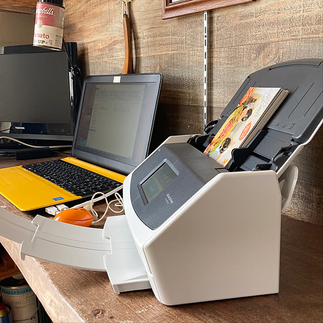 暮らしのハンドブック2023,スキャナー,ペーパーレス,書類整理,ScanSnap,ワークデスク,作業部屋,ノートパソコン,VAIO,ラップトップ,PC,My Desk hitomixの部屋