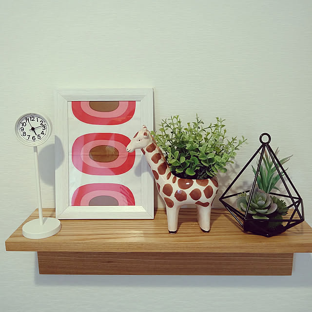 Bathroom,北欧,marimekko,写真立て,DIY,無印良品 時計,ニトリのフェイクグリーン,棚はニトリ,みてくれてありがとう(*ˊᵕˋ*)♡ sugakoakiraの部屋