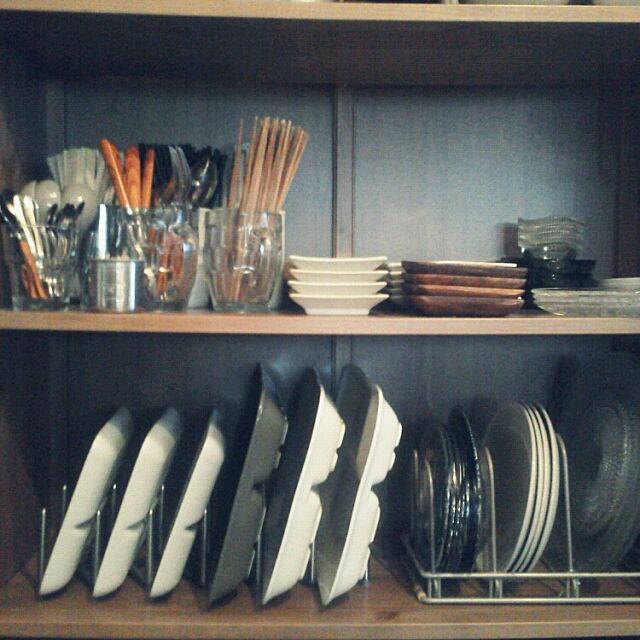 My Shelf,男前,整理整頓,収納,塩系インテリア,食器,見せる収納,シンプル,断捨離 anri38の部屋