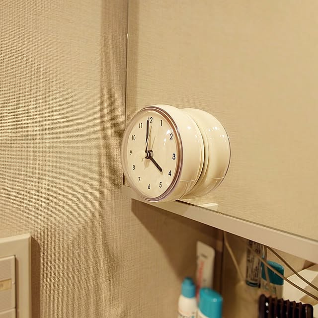 Bathroom,RCの出会いに感謝♡,RCの皆さまに感謝♡,なにげない日常に感謝して,3枚投稿,ダイソー500円商品,時計,洗面所,鏡餅 ToReTaRiの部屋