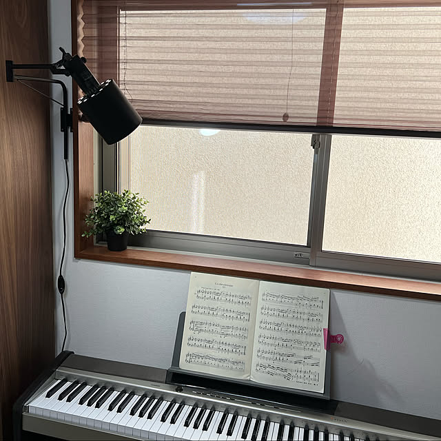壁付け,ライト,照明,ピアノ,ブラケットライト,DIY,On Walls hokuhojiiの部屋